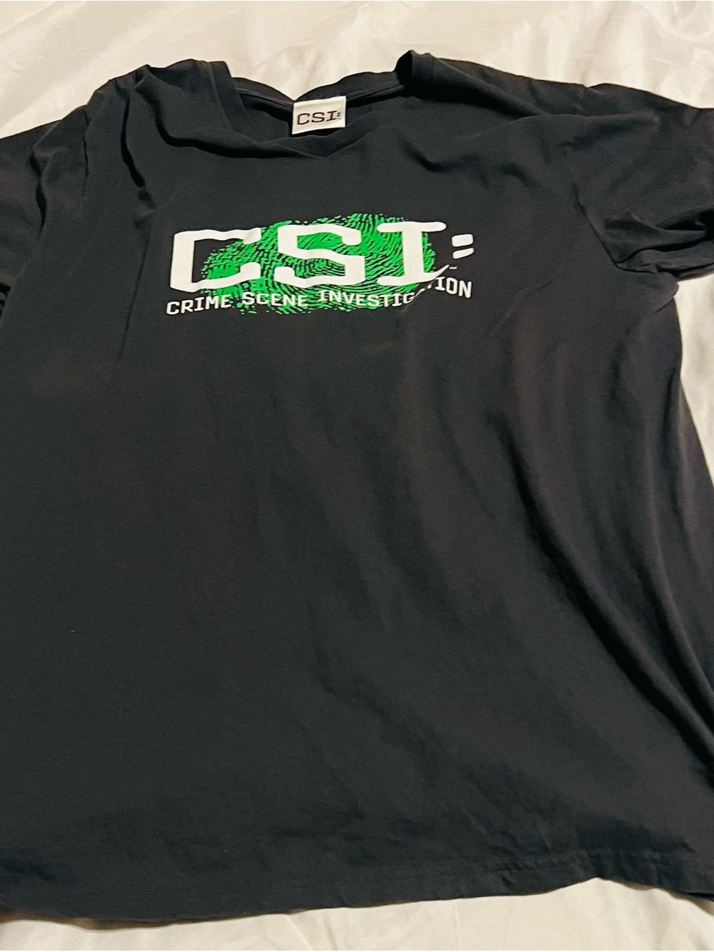 CSI Crime Scene Investigation Promo Tee XL( some fading